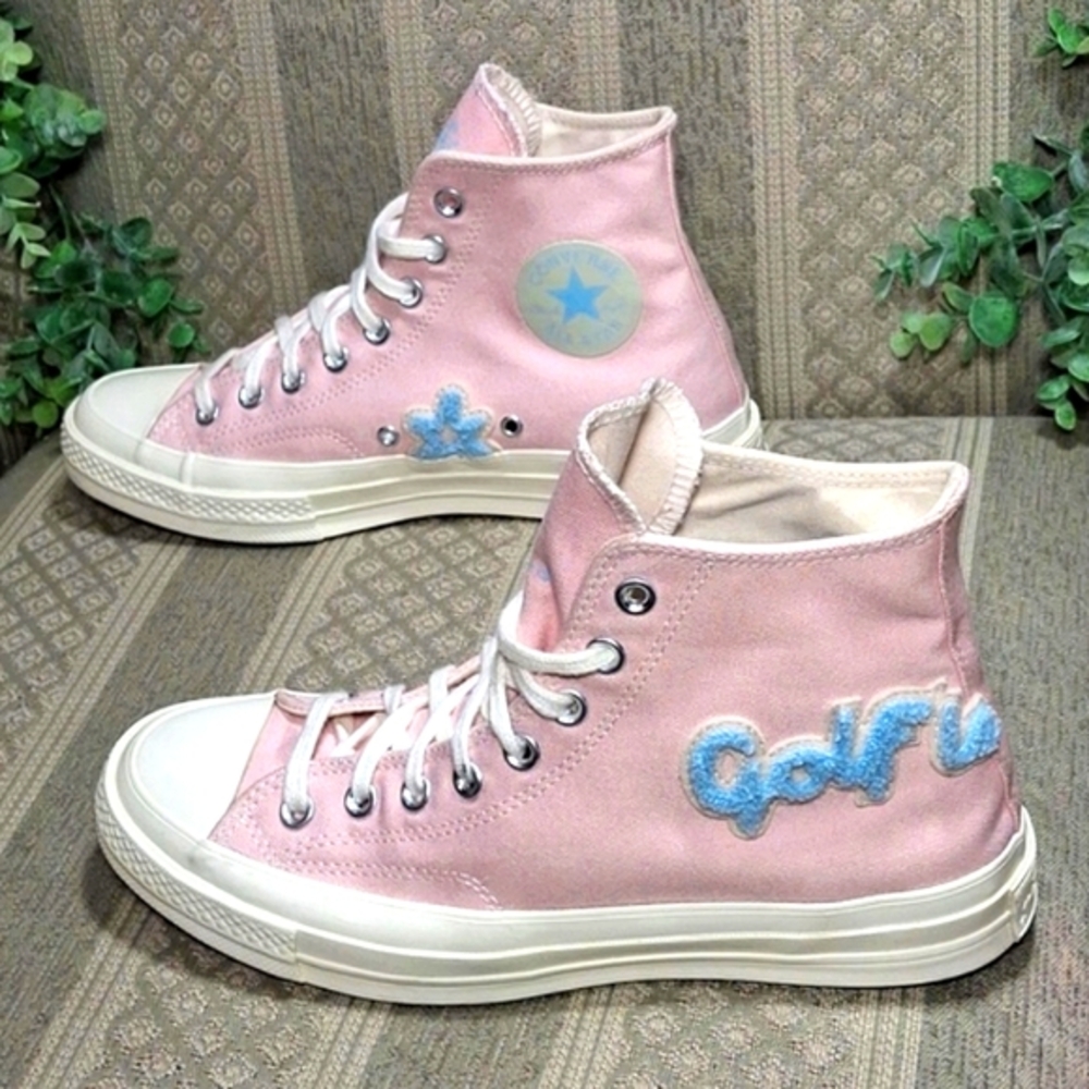 Converse X Golf Le Fleur 70 Chenille Almond Blossom Chuck Taylor Hi Top